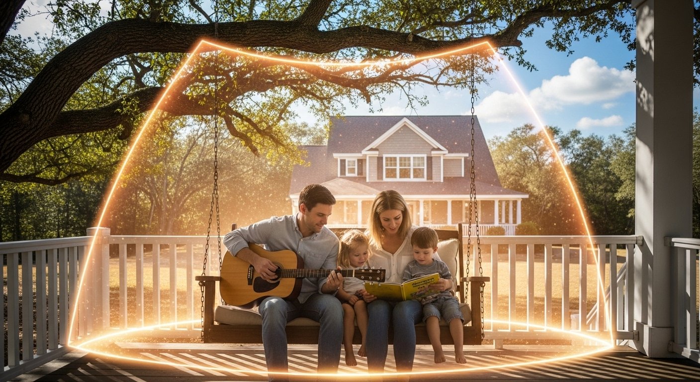 Unpacking Your Premium: An image symbolizing the peace of mind and security that comes from having the right flood insurance policy, protecting an Alabama home and family from the financial devastation of a flood. By USA Insure Today Unpacking Your Premium: An image symbolizing the peace of mind and security that comes from having the right flood insurance policy, protecting an Alabama home and family from the financial devastation of a flood. By USA Insure Today