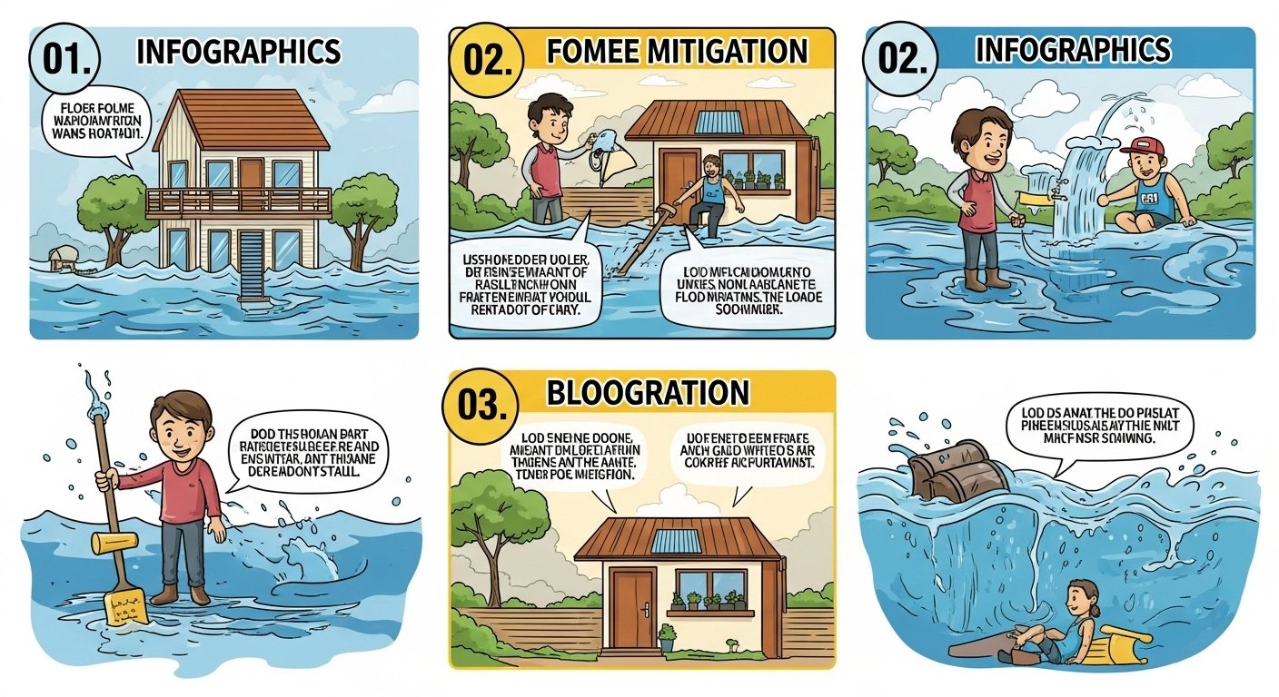 Beyond the NFIP: A step-by-step infographic showing effective flood mitigation strategies for Alabama homes, such as raising utilities, installing flood vents, and earning discounts through the Community Rating System (CRS). By USA Insure Today Beyond the NFIP: A step-by-step infographic showing effective flood mitigation strategies for Alabama homes, such as raising utilities, installing flood vents, and earning discounts through the Community Rating System (CRS). By USA Insure Today